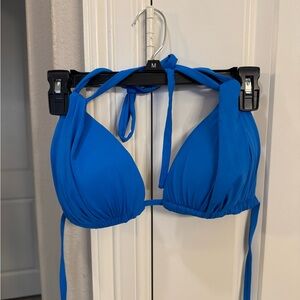 Vibrant Blue Halter Bikini Top